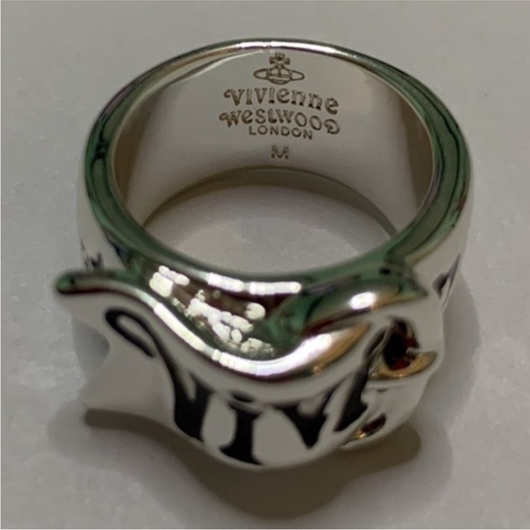silver signature band Ring - Picture 2 of 8